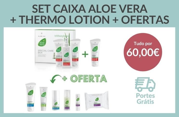 Set Caixa Aloe Vera + Thermo Lotion + OFERTAS