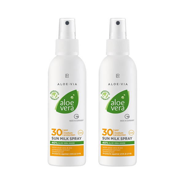 Set duplo Aloe Vera Spray Protetor solar FPS 30